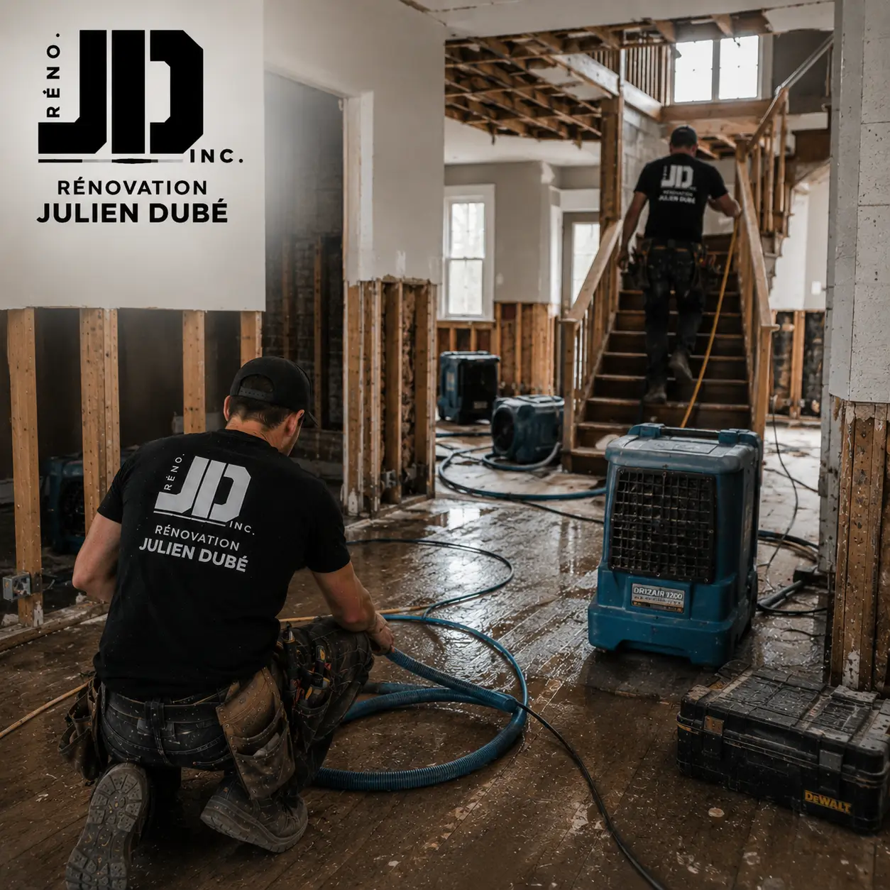 Rénovation julien dubé - dégât eau